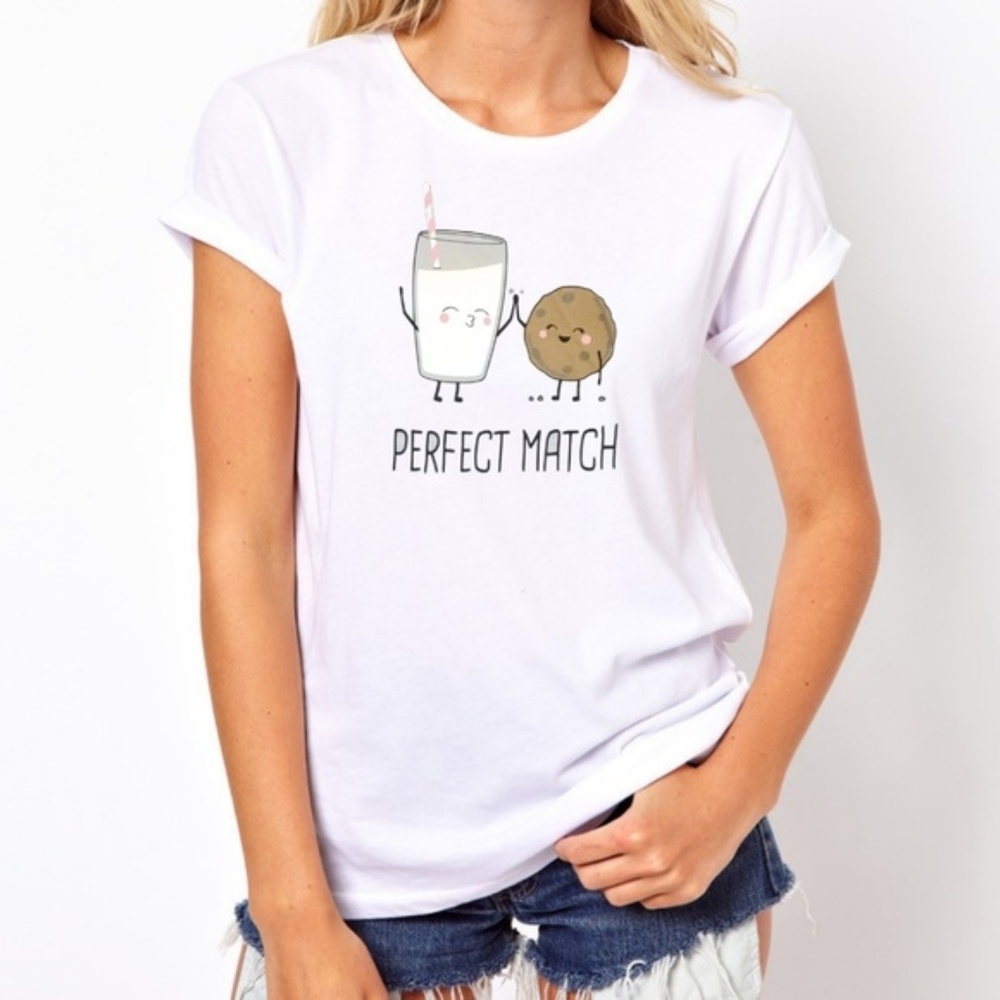 Milk & Cookie "Perfert Match" T-Shirt - Picture 2 of 5